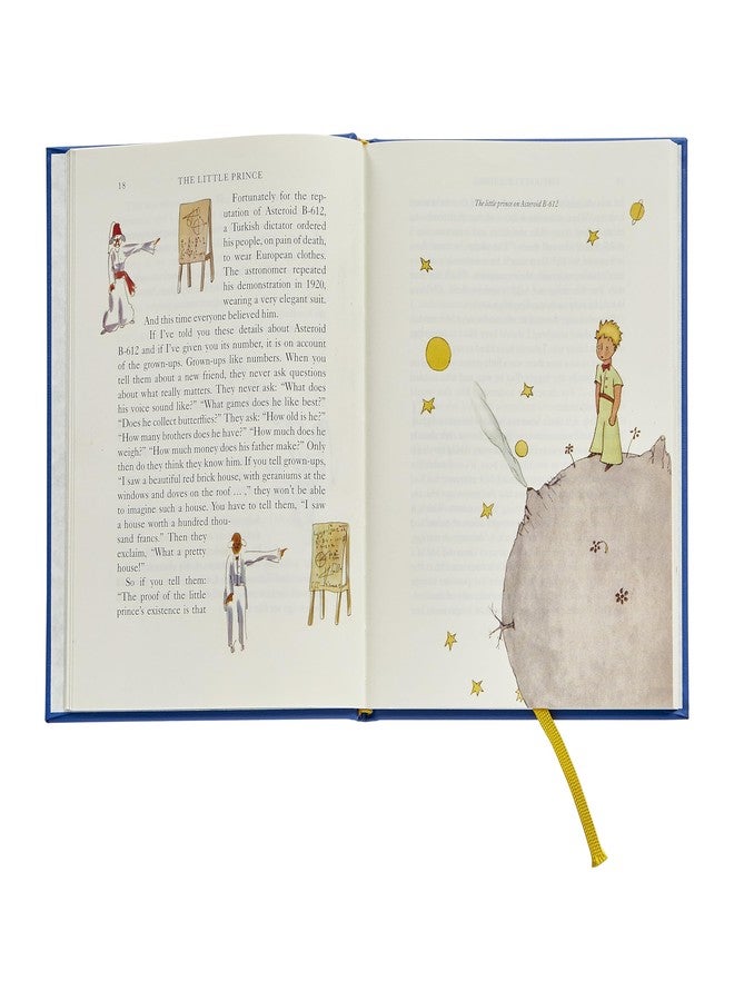 Graphic Image The Little Prince, Blue Bonded Leather | Handbound in The USA (6" W x 8" H - 96 Pages) – A Beloved Classic Restored - Image 2